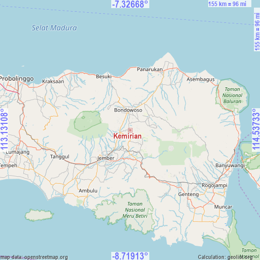 Kemirian on map