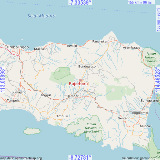 Pujerbaru on map