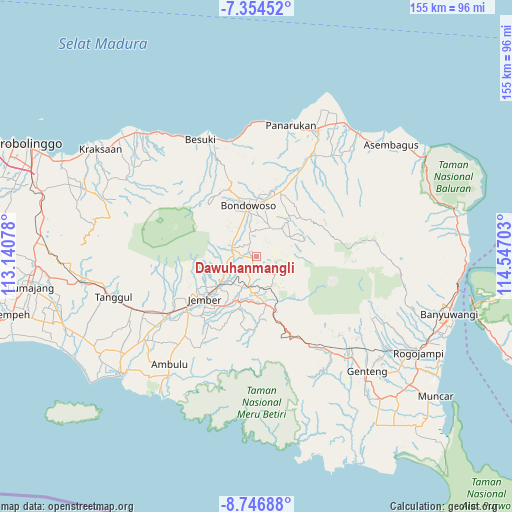 Dawuhanmangli on map
