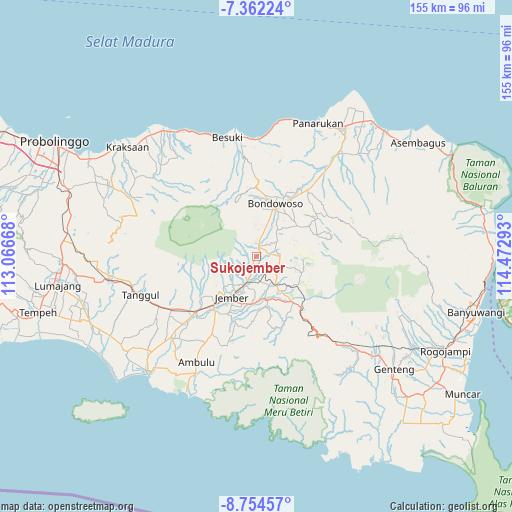 Sukojember on map