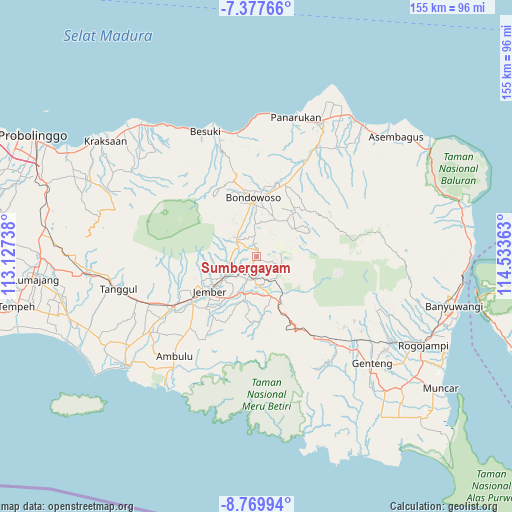 Sumbergayam on map