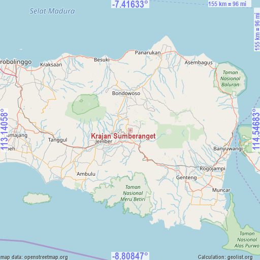 Krajan Sumberanget on map