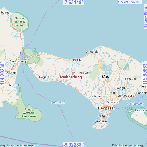 Asahbadung on map