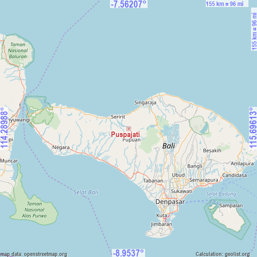 Puspajati on map