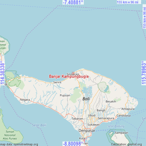 Banjar Kampungbugis on map