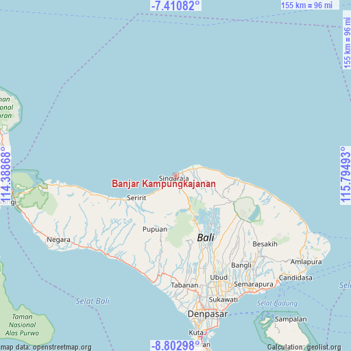 Banjar Kampungkajanan on map