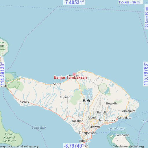 Banjar Tambaksari on map