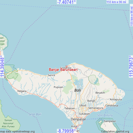 Banjar Barunasari on map