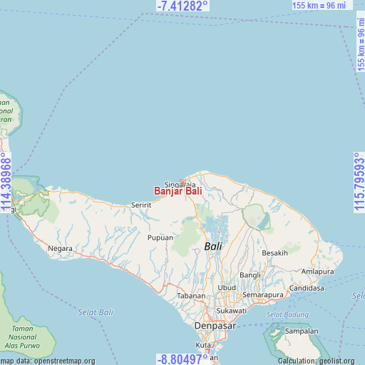Banjar Bali on map
