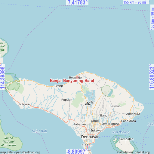 Banjar Banyuning Barat on map