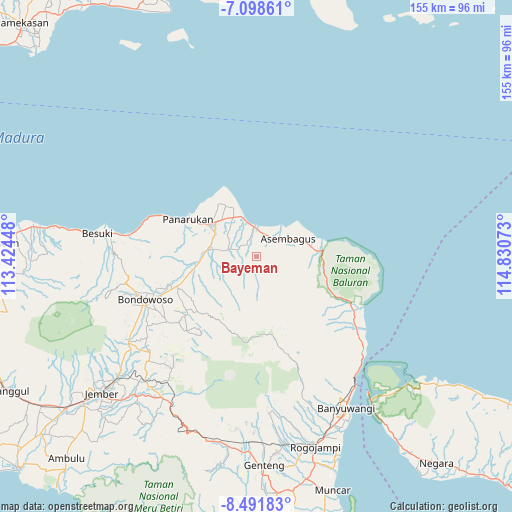 Bayeman on map