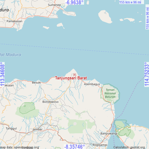 Tanjungsari Barat on map