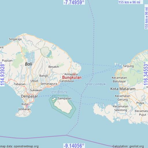 Bungkulan on map