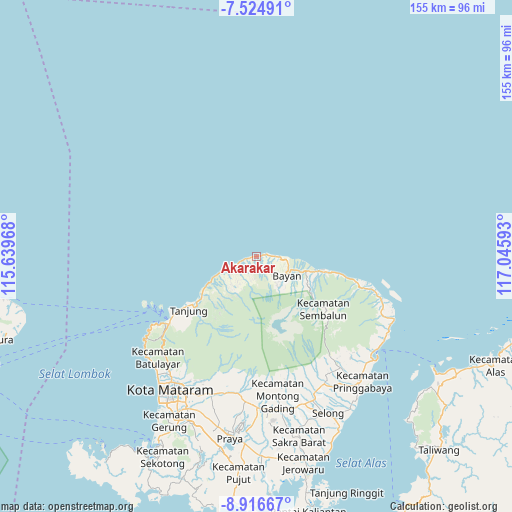 Akarakar on map