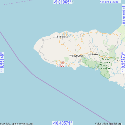 Hodi on map