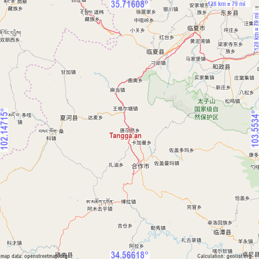 Tangga’an on map