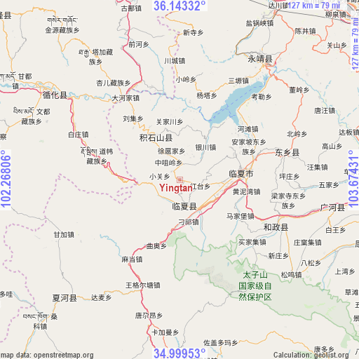 Yingtan on map