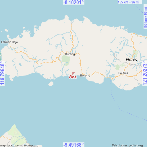 Woa on map