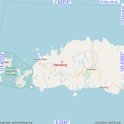 Handeng on map