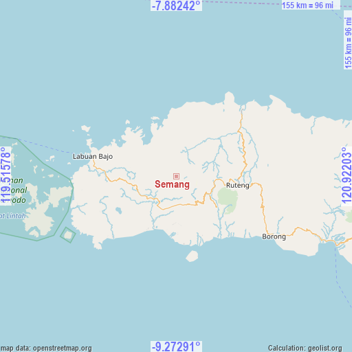 Semang on map