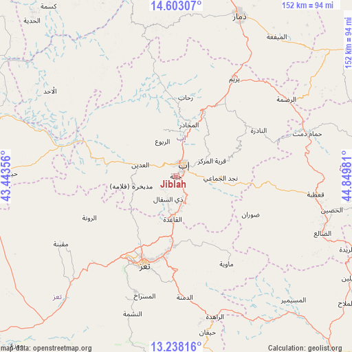 Jiblah on map