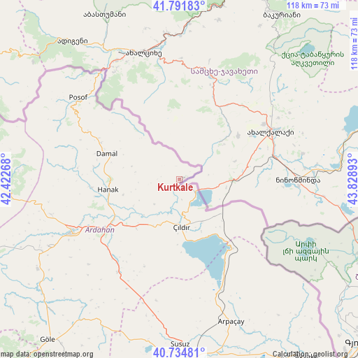 Kurtkale on map