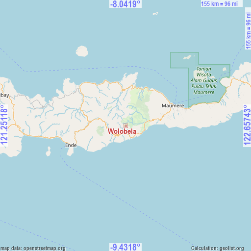 Wolobela on map