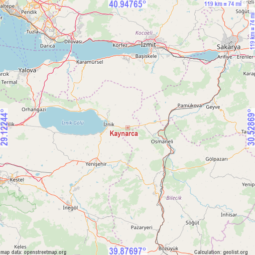 Kaynarca on map