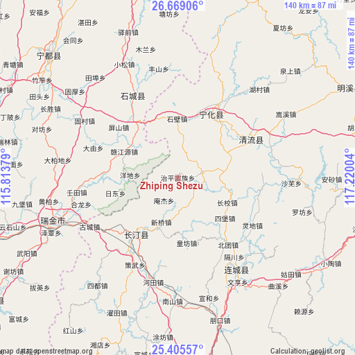 Zhiping Shezu on map