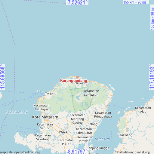 Karanggedang on map