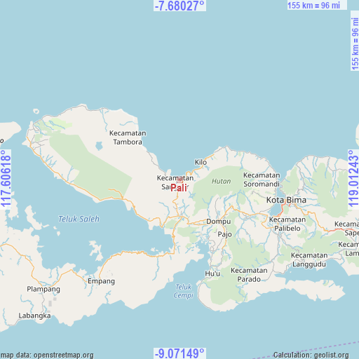 Pali on map