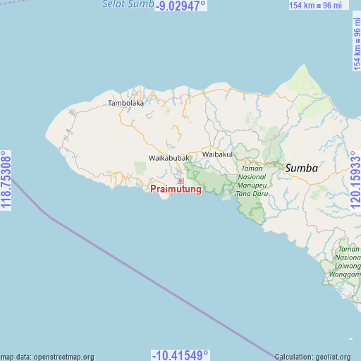 Praimutung on map