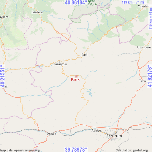 Kırık on map