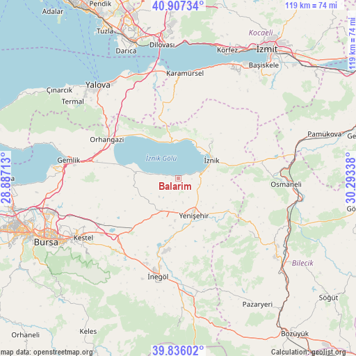 Balarim on map