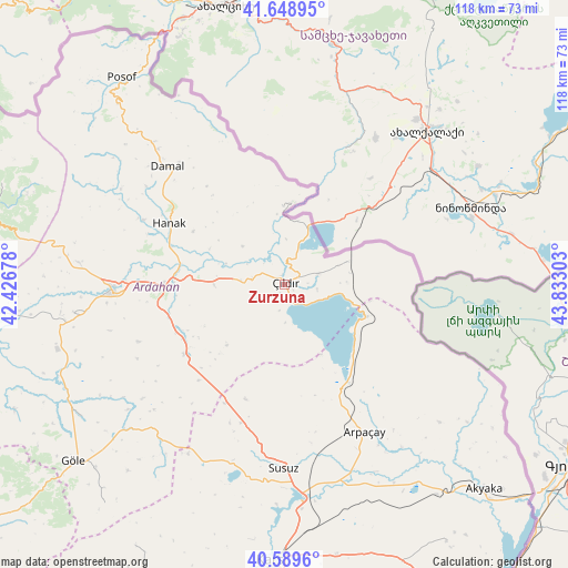 Zurzuna on map