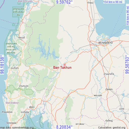Ban Takhun on map