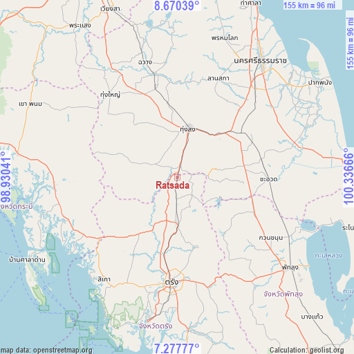 Ratsada on map