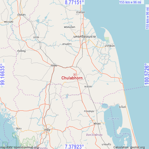 Chulabhorn on map