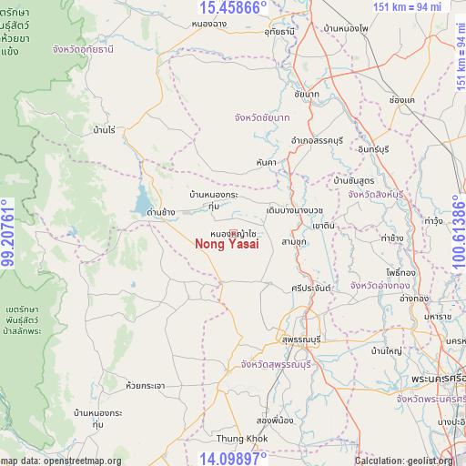 Nong Yasai on map