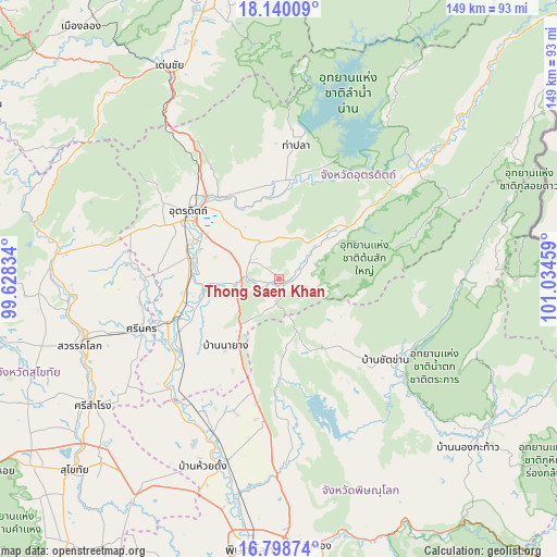 Thong Saen Khan on map