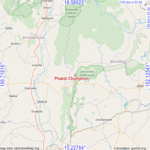 Phakdi Chumphon on map