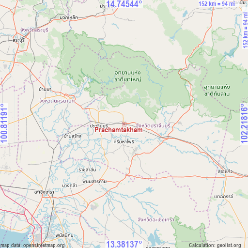 Prachamtakham on map
