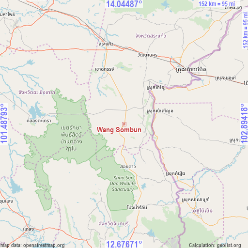 Wang Sombun on map