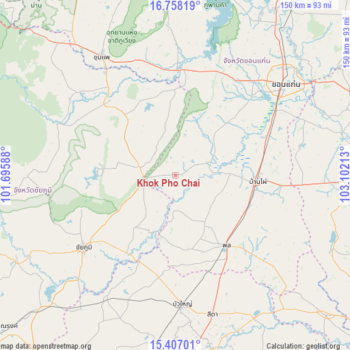 Khok Pho Chai on map