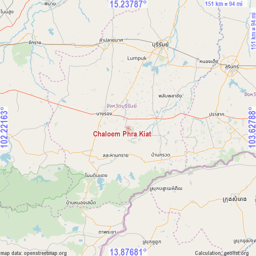 Chaloem Phra Kiat on map