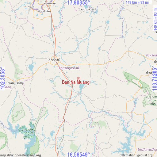 Ban Na Muang on map