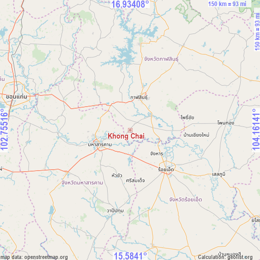 Khong Chai on map