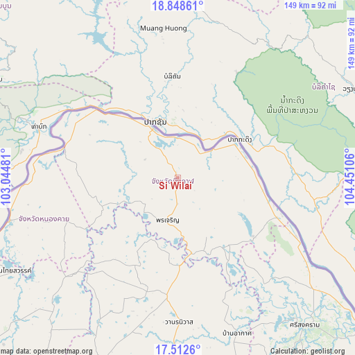 Si Wilai on map