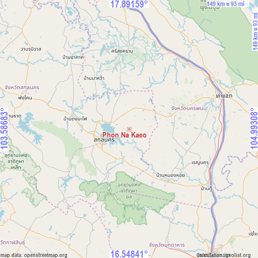 Phon Na Kaeo on map