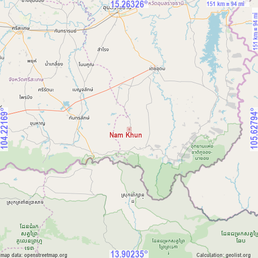 Nam Khun on map